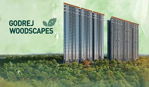 Exterior view of Godrej Woodscapes luxury residential township at Budigere Cross, East Bangalore.